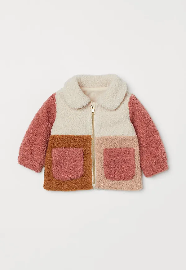 H & M - Jacka i pile - Rosa