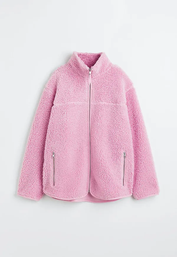 H & M - Jacka i pile - Rosa