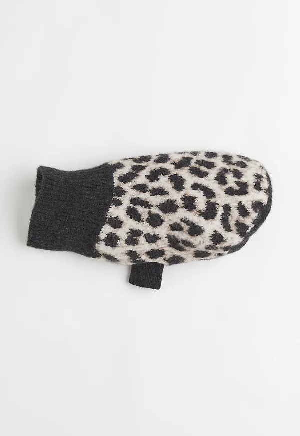 H & M - Jacquardstickad hundtröja - Beige