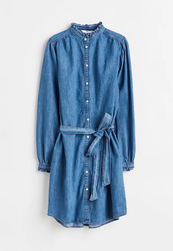 H & M - Jeansklänning - Blå