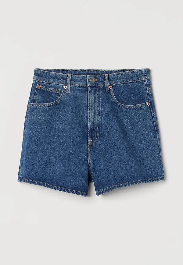 H & M - Jeansshorts - Blå
