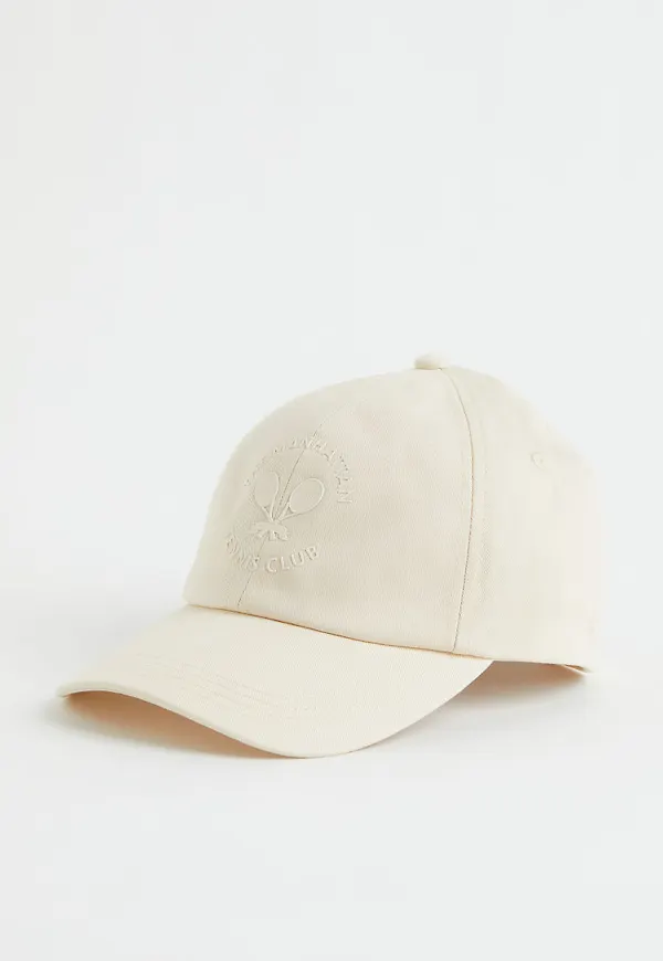 H & M - Keps i bomullstwill - Beige