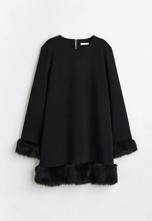 H & M - Klänning med kantband - Svart