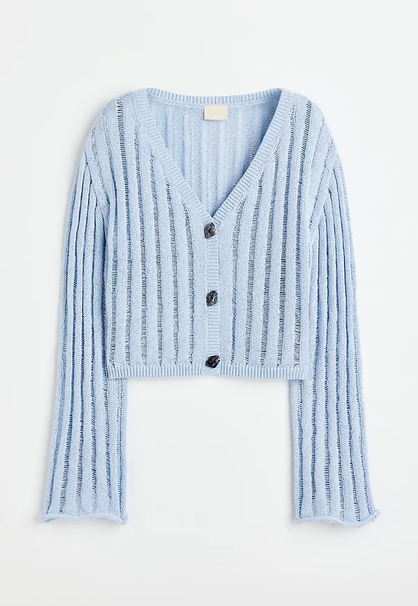 H & M - Knitted cardigan - Blå