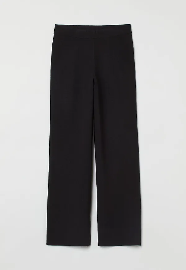 H & M - Knitted trousers - Svart
