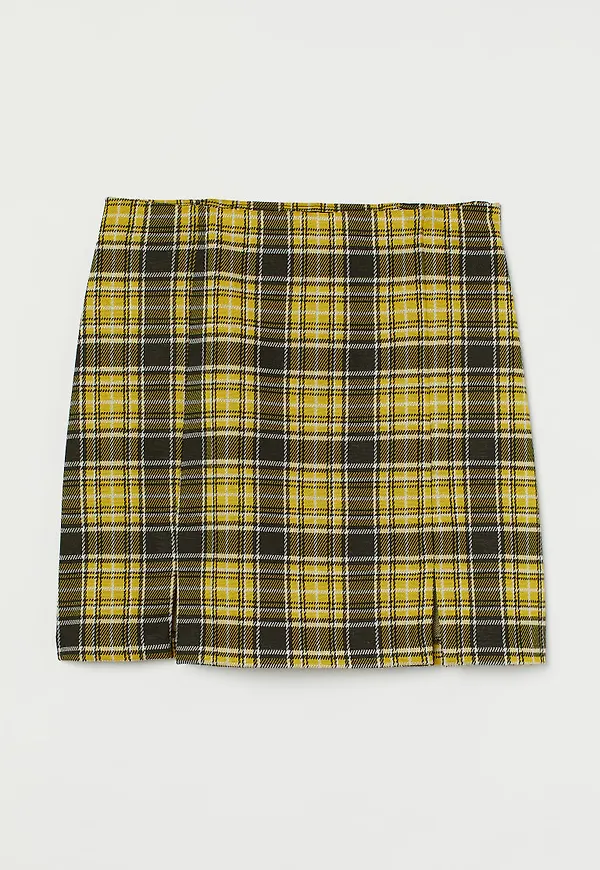 H & M - Kort kjol - Gul