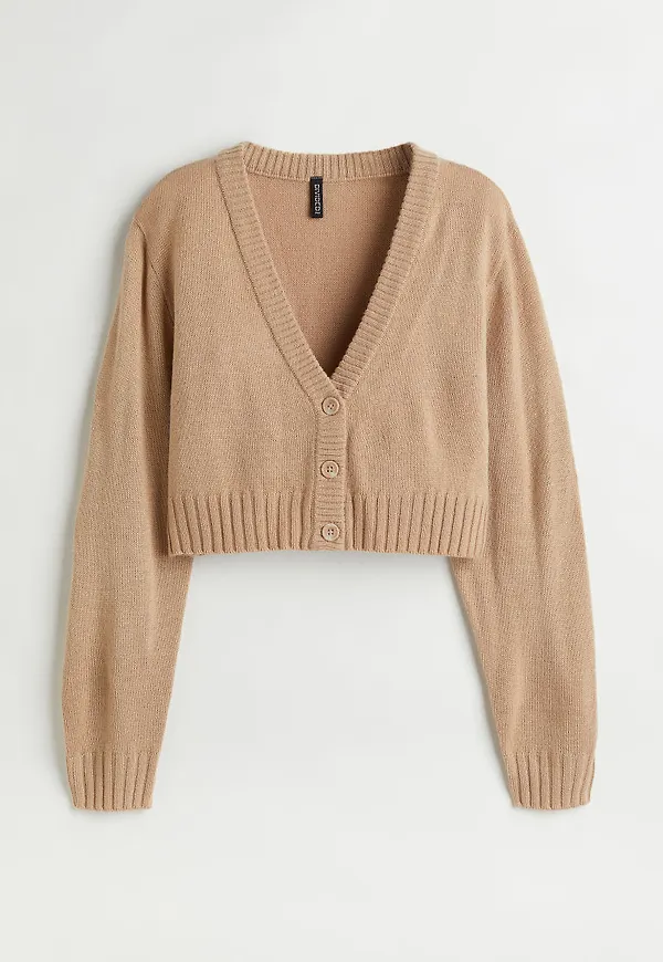 H & M - Kort kofta - Beige