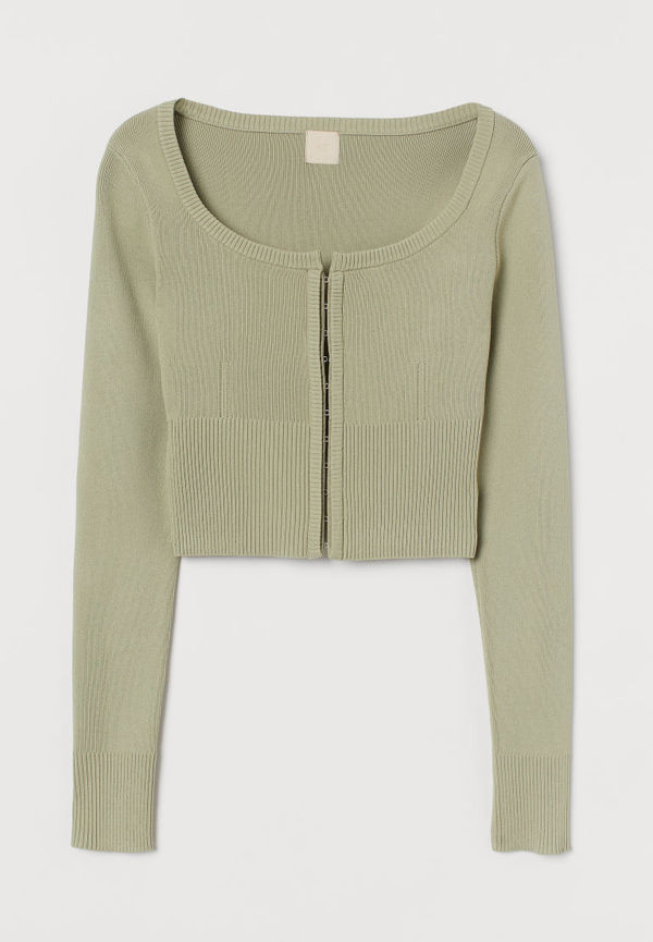 H & M - Kort kofta - Grön