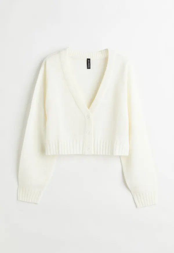 H & M - Kort kofta - Vit