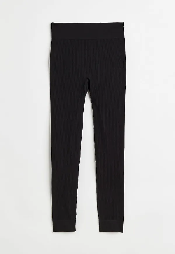 H & M - Leggings Seamless - Svart