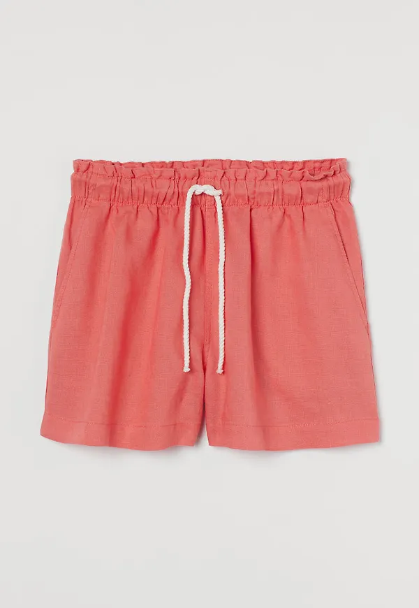 H & M - Linneshorts - Orange