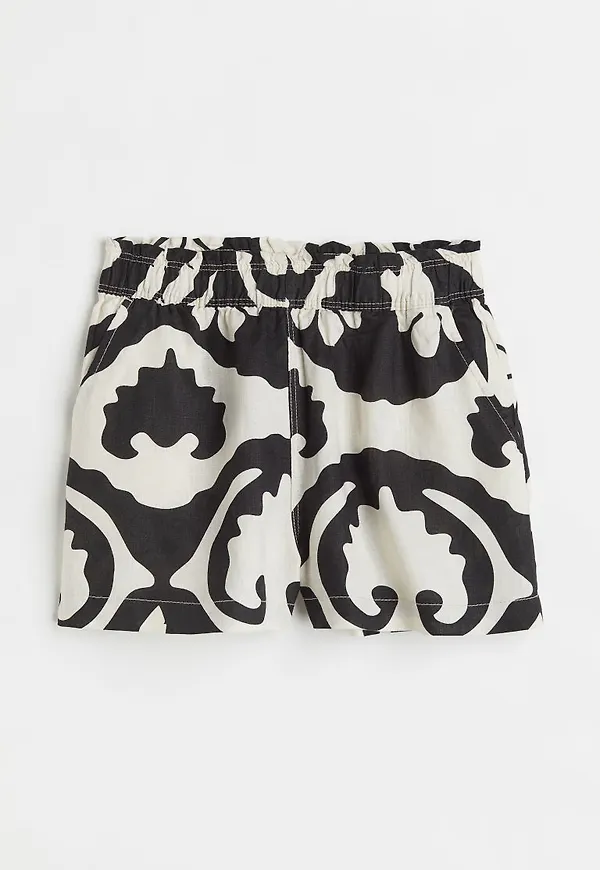H & M - Linneshorts - Svart