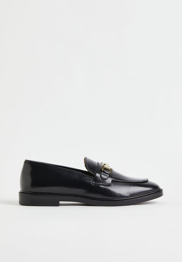 H & M - Loafers i läder - Svart