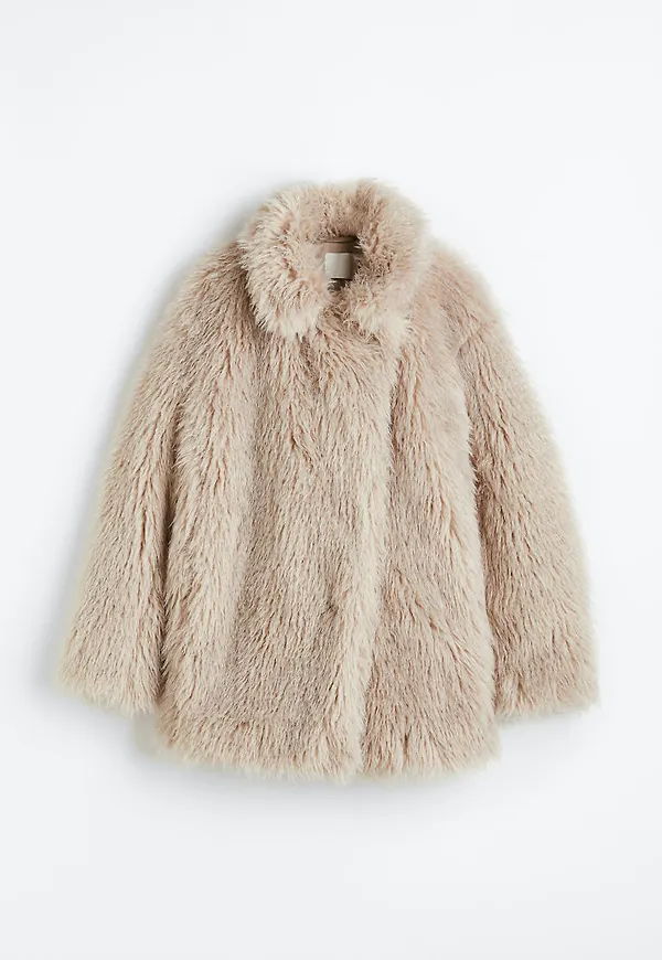 H & M - Lurvig jacka - Brun