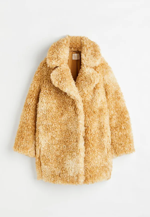 H & M - Lurvig jacka - Gul
