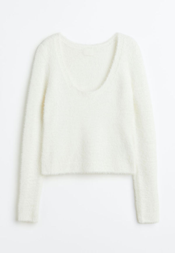 H & M - Lurvig tröja - Vit