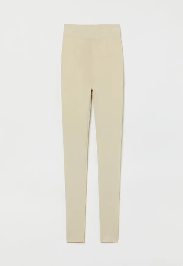 H & M - Lyocell-blend leggings - Beige