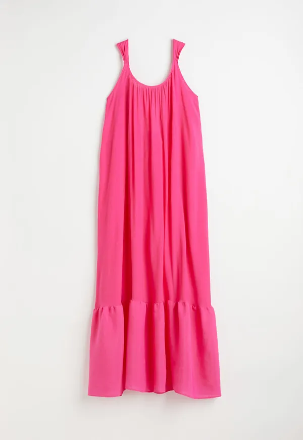 H & M - Lång strandklänning - Rosa