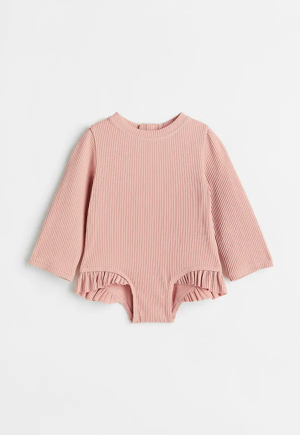 H & M - Långärmad baddräkt - Rosa
