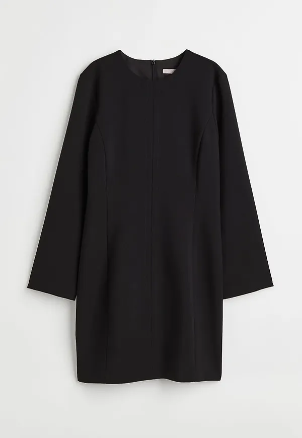 H & M - Långärmad klänning - Svart