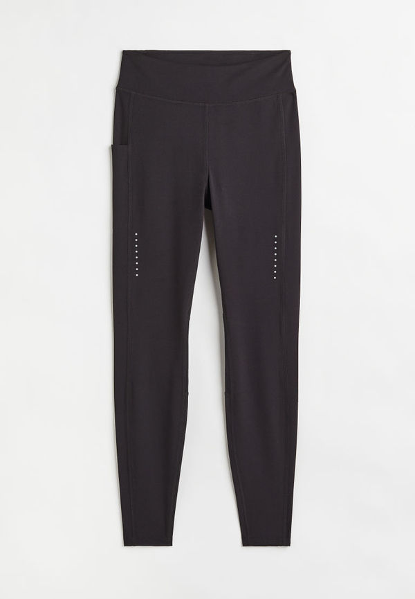 H & M - Löpartights High Waist - Svart