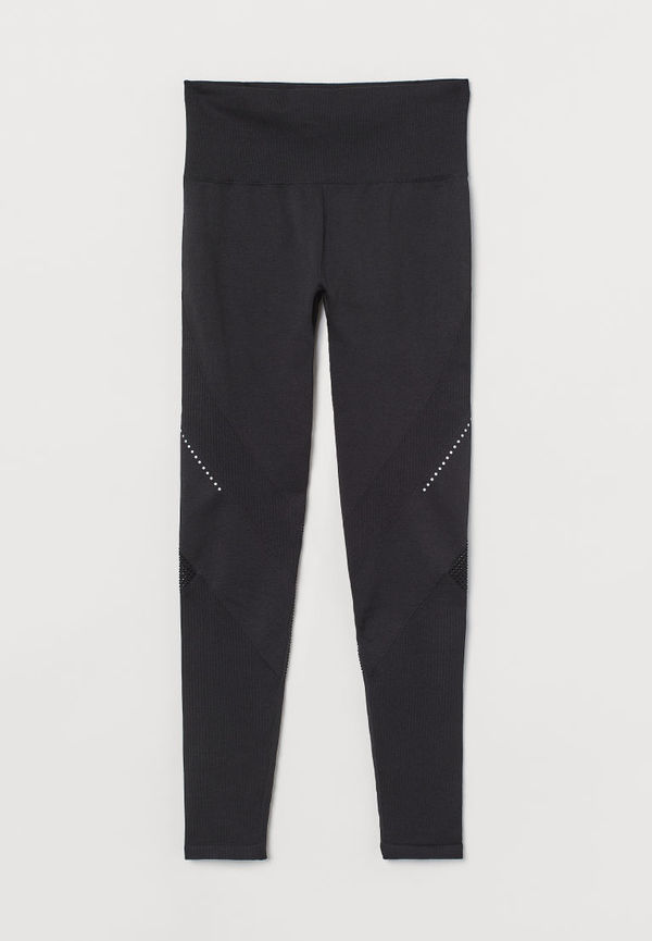 H & M - Löpartights Seamless - Svart