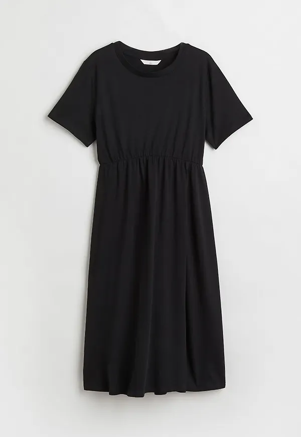 H & M - MAMA Klänning i bomull - Svart