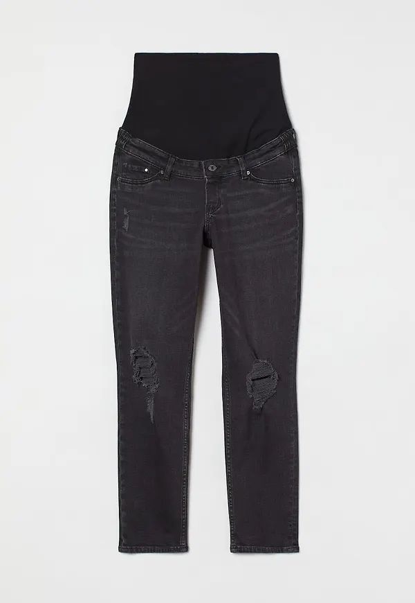 H & M - MAMA Mom Ankle Jeans - Svart