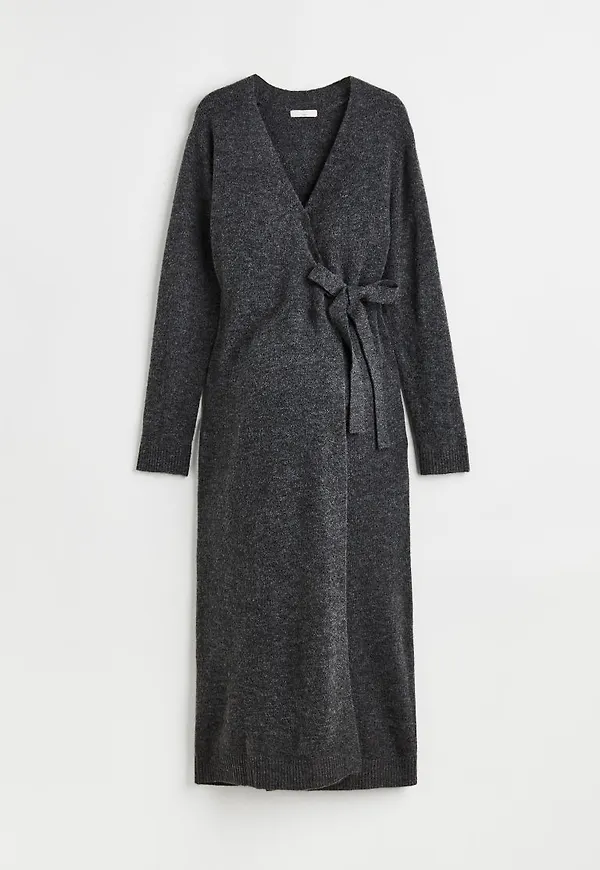H & M - MAMA Omlottklänning - Grå