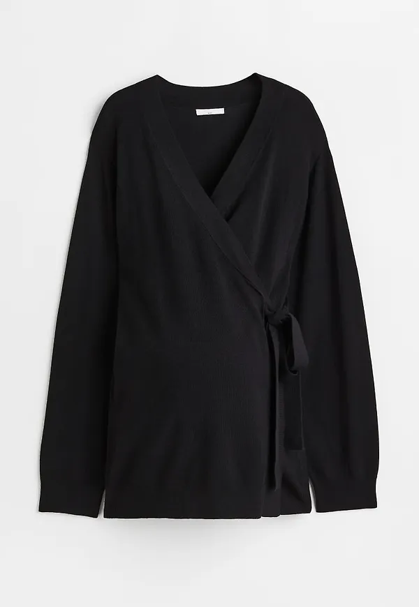 H & M - MAMA Omlottkofta - Svart