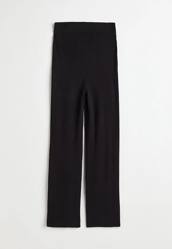 H & M - MAMA Stickad byxa - Svart