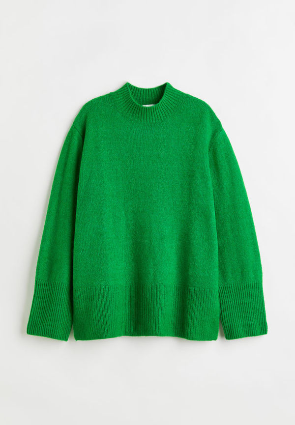 H & M - MAMA stickad tröja - Grön