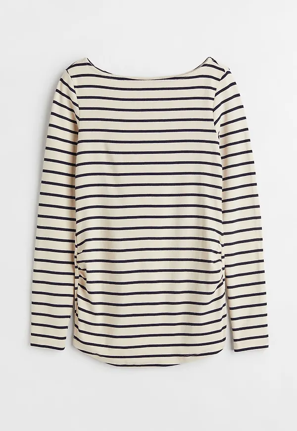 H & M - MAMA Trikåtopp i bomull - Beige