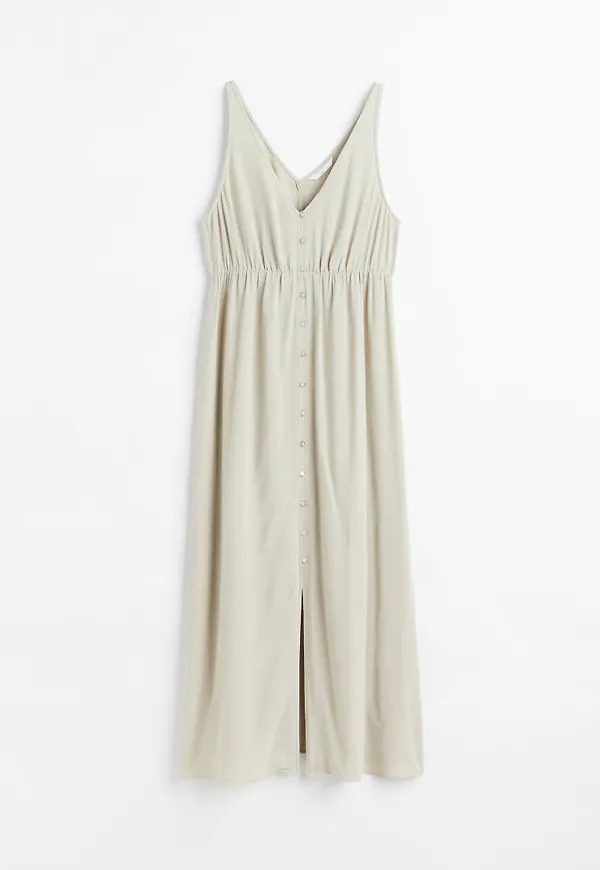 H & M - MAMA V-ringad klänning - Grön