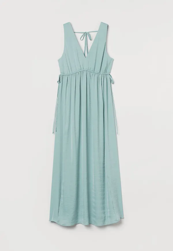 H & M - MAMA V-ringad klänning - Turkos