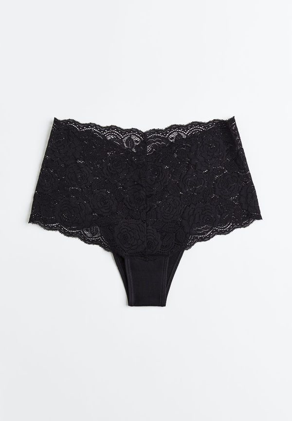 H & M - Menstrosa Hipster Spets Indira - Svart