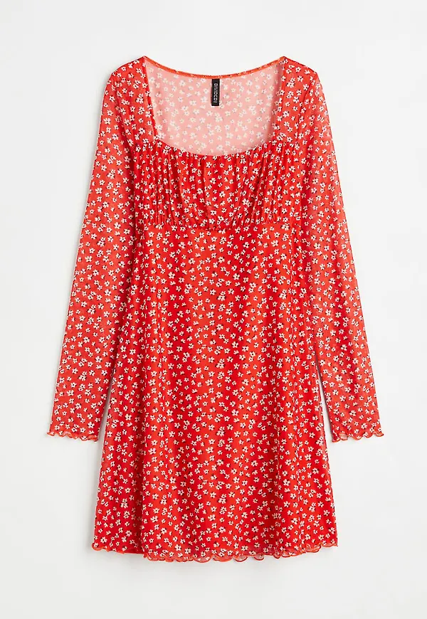 H & M - Meshklänning - Orange