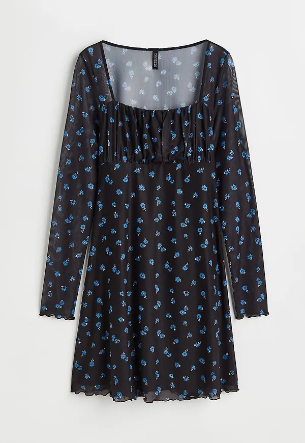 H & M - Meshklänning - Svart
