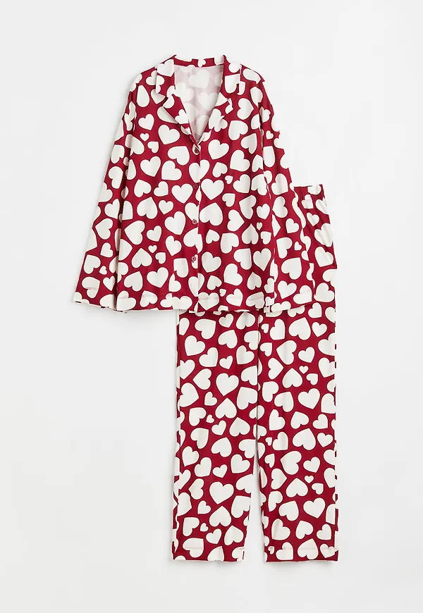 H & M - Mönstrad pyjamas - Röd