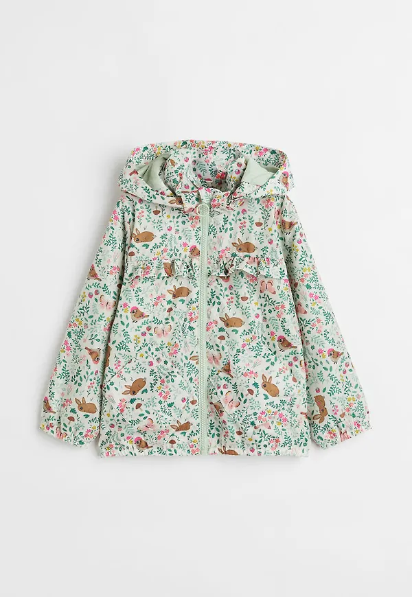 H & M - Mönstrad vindjacka - Grön