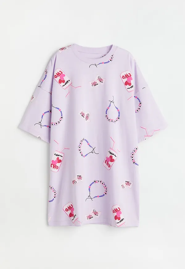 H & M - Nattlinne i bomull - Lila