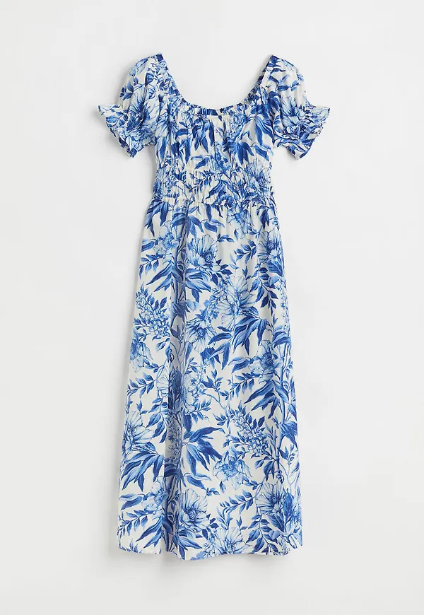 H & M - Off shoulder-klänning - Blå