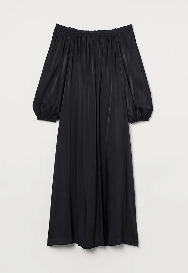 H & M - Off shoulder-klänning - Svart