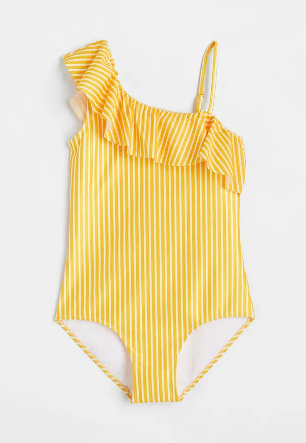 H & M - One shoulder-baddräkt - Gul