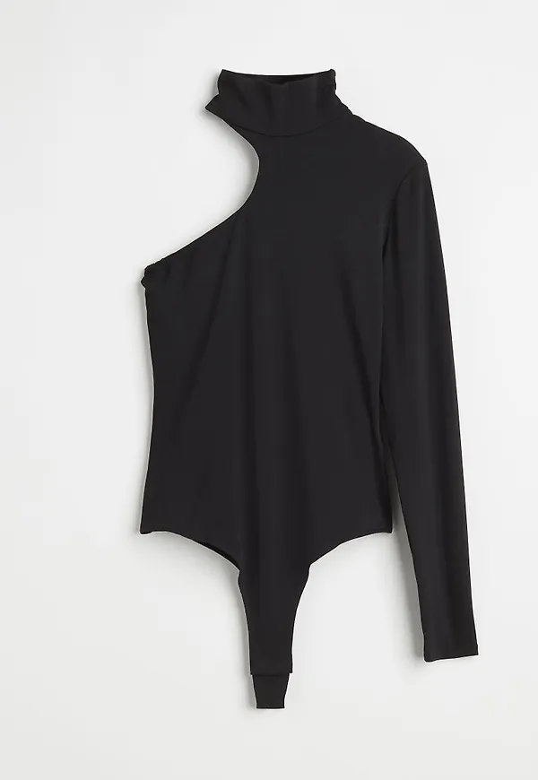 H & M - One shoulder-body - Svart