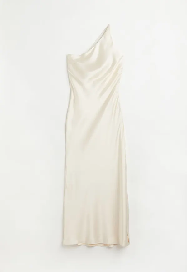 H & M - One shoulder-slipklänning - Beige