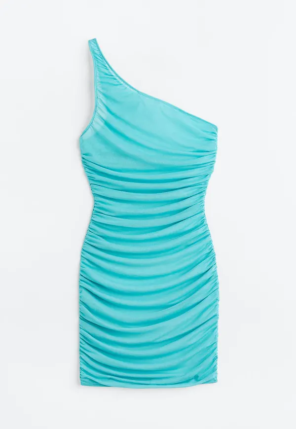 H & M - One shoulder-strandklänning - Turkos