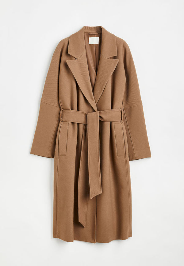 H & M - Oversized kappa med knytskärp - Beige