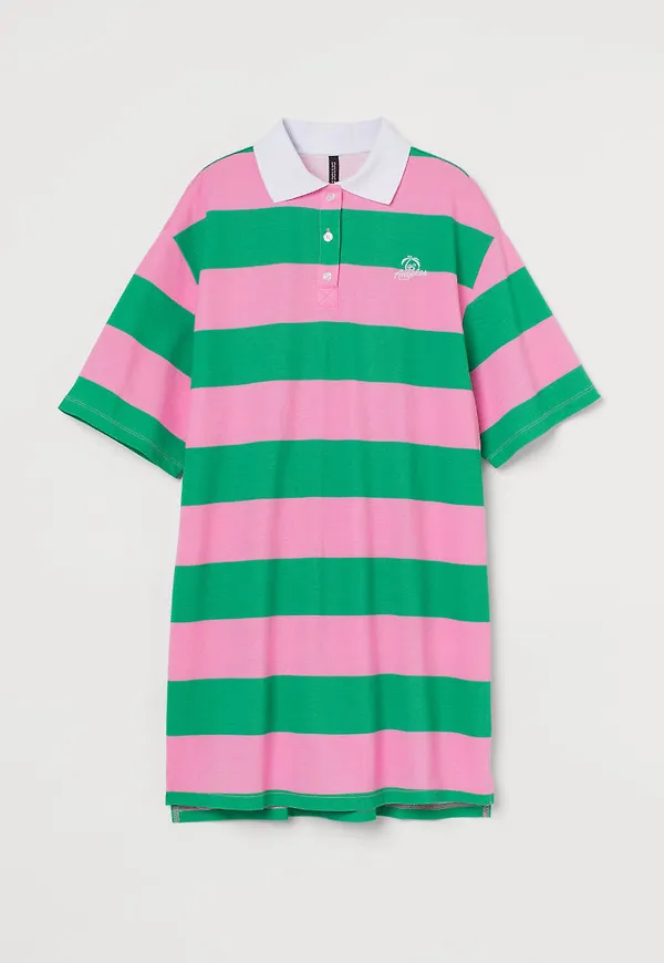 H & M - Oversized klänning - Grön