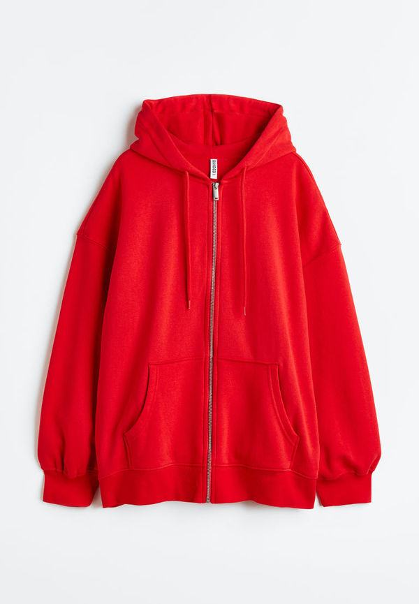 H & M - Oversized munkjacka - Röd